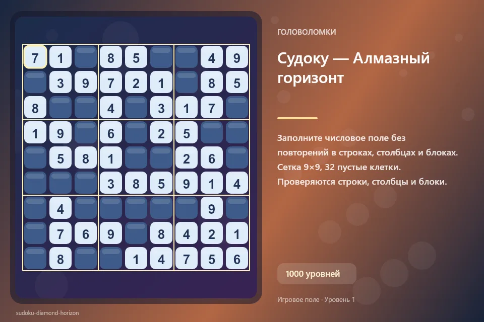 Судоку — Алмазный горизонт