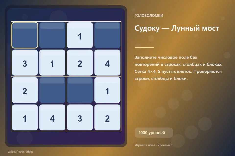 Судоку — Лунный мост