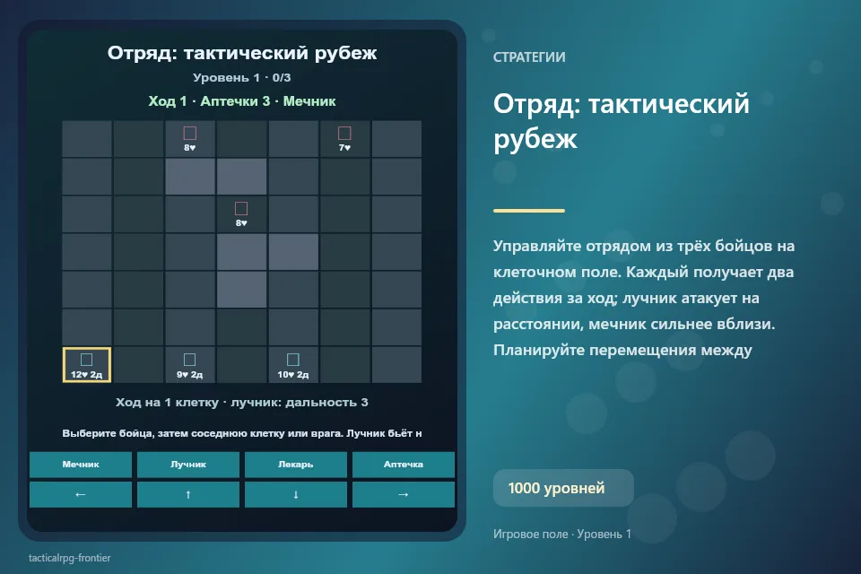 Отряд: тактический рубеж