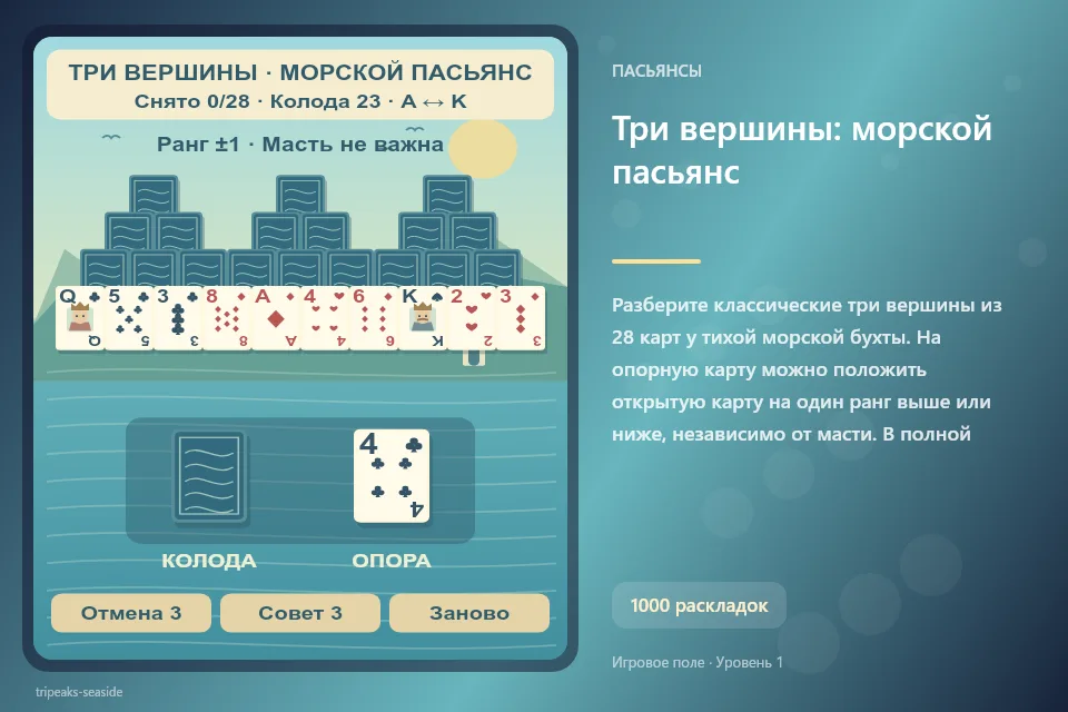 Три вершины: морской пасьянс
