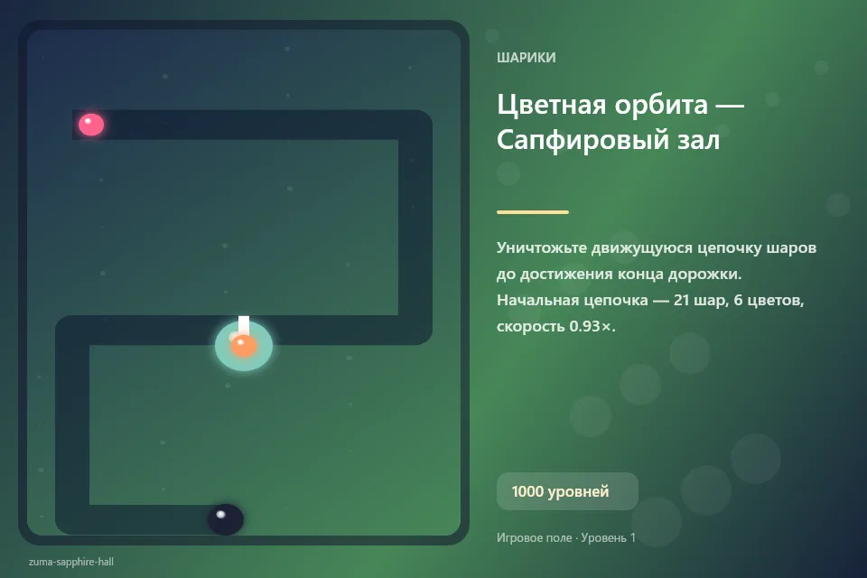 Цветная орбита — Сапфировый зал